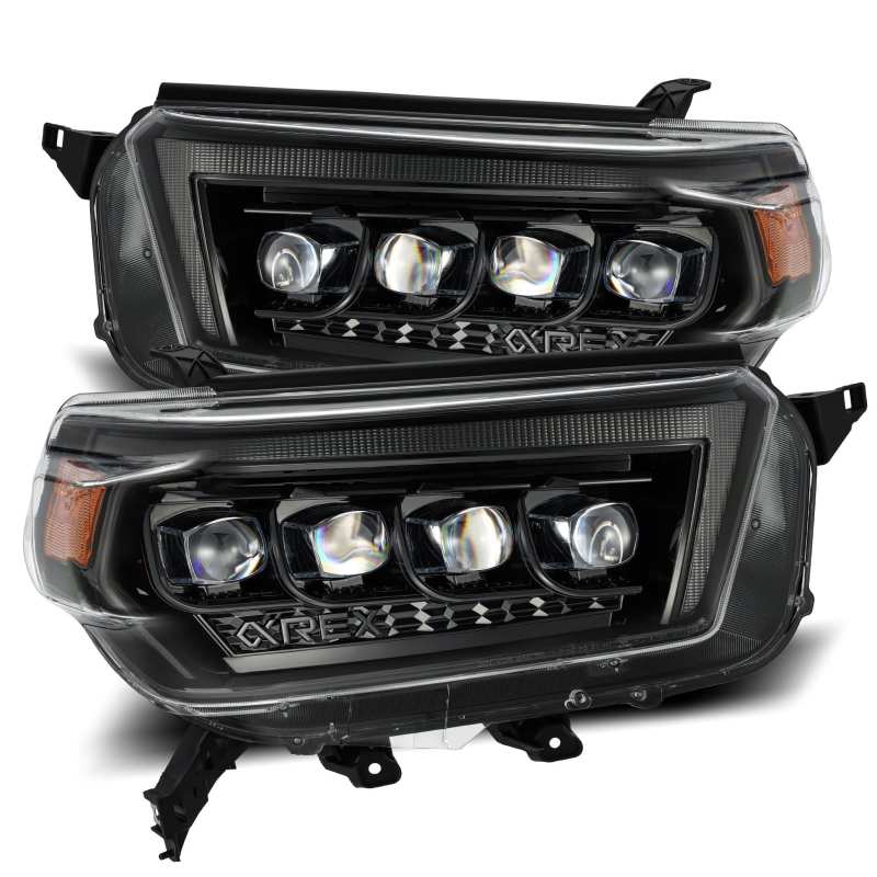 AlphaRex 10-13 Toyota 4Runner NOVA LED Proj Headlights Plank Style Alpha Black w/Seq Signal/DRL AlphaRex 10-13 Toyota 4Runner NOVA LED Proj Headlights Plank Style Alpha Black w/Seq Signal/DRL