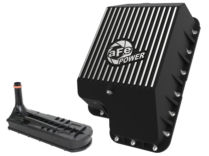 afe Transmission Pan (Black); Ford Diesel Trucks 03-10 V8-6.0/6.4L (td) afe Transmission Pan (Black); Ford Diesel Trucks 03-10 V8-6.0/6.4L (td)