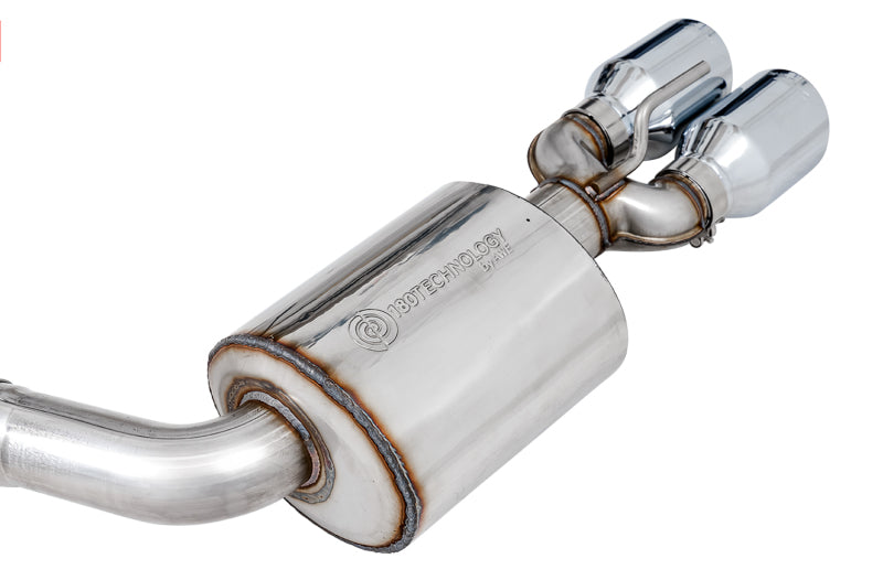 AWE Tuning 2017+ Challenger 5.7L Touring Edition Exhaust - Non-Resonated - Chrome Silver Quad Tips AWE Tuning 2017+ Challenger 5.7L Touring Edition Exhaust - Non-Resonated - Chrome Silver Quad Tips