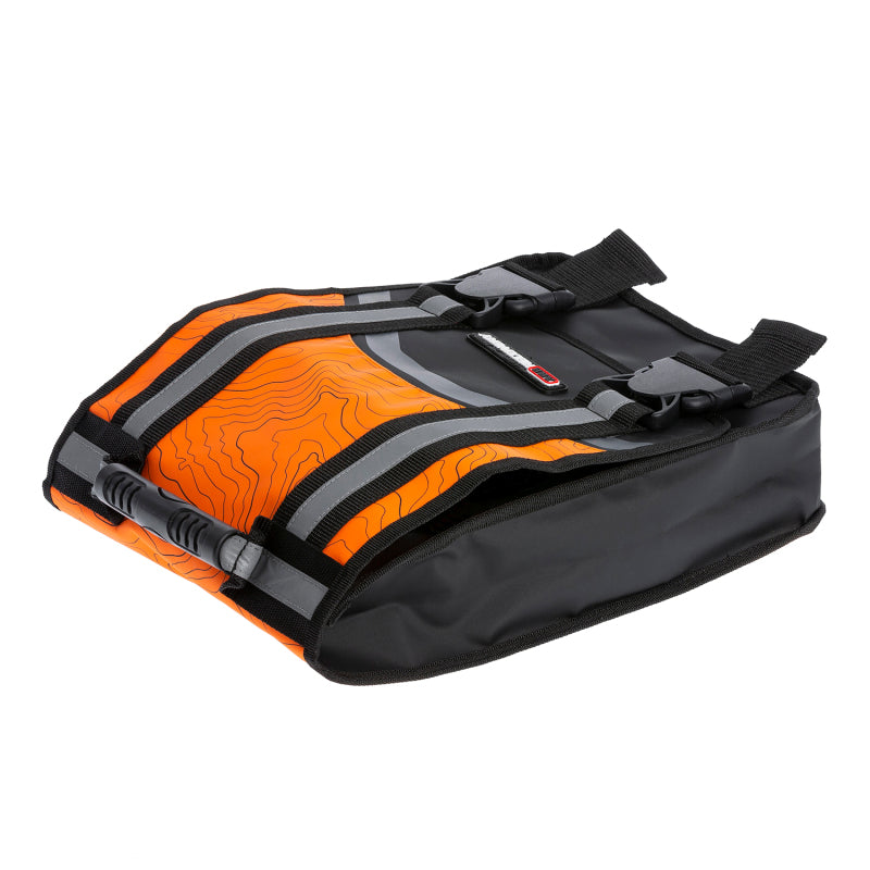 ARB Compact Recovery Bag Orange and Black Topographic Styling PVC Material Dual Internal Pockets ARB Compact Recovery Bag Orange and Black Topographic Styling PVC Material Dual Internal Pockets