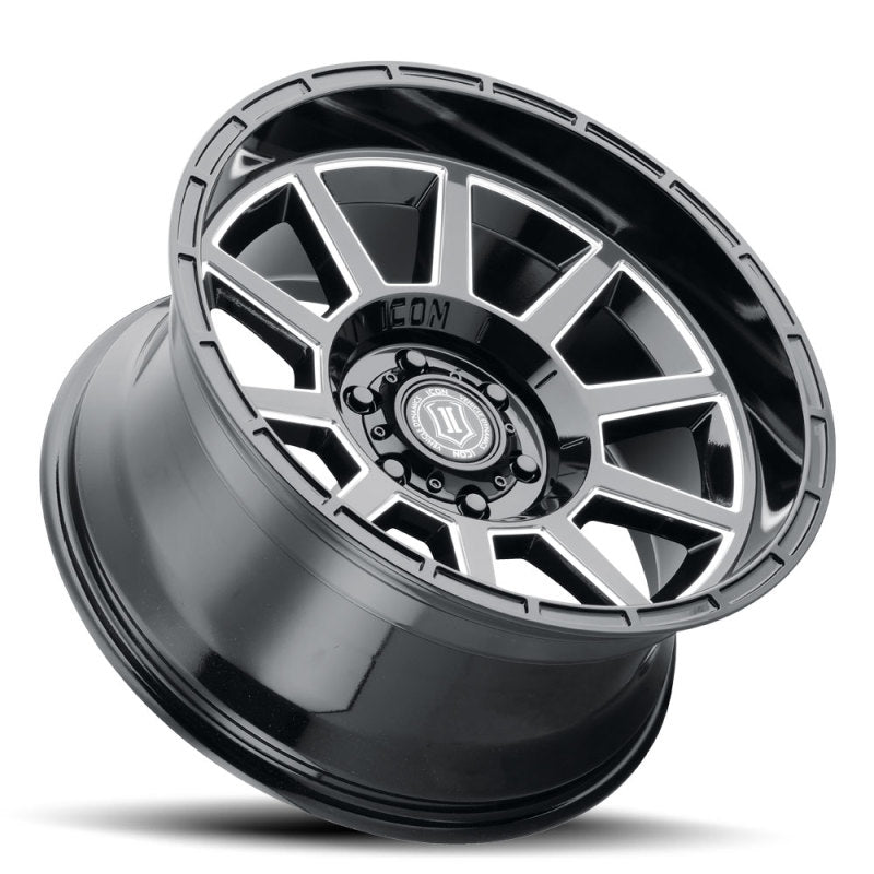 ICON Recoil 20x10 6x5.5 -24mm Offset 4.5in BS Gloss Black Milled Spokes Wheel ICON Recoil 20x10 6x5.5 -24mm Offset 4.5in BS Gloss Black Milled Spokes Wheel