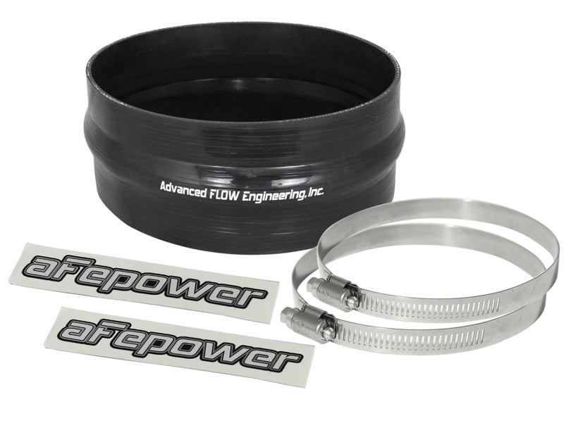 aFe Magnum FORCE CAI Univ. Silicone Coupling Kit (6-1/4in. ID / 2-3/4in. L) Straight w/Hump - Black aFe Magnum FORCE CAI Univ. Silicone Coupling Kit (6-1/4in. ID / 2-3/4in. L) Straight w/Hump - Black
