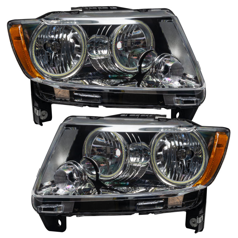 Oracle 11-13 Jeep Grand Cherokee Pre-Assembled Halo Headlights (Non HID) Chrome - UV/Purple Oracle 11-13 Jeep Grand Cherokee Pre-Assembled Halo Headlights (Non HID) Chrome - UV/Purple