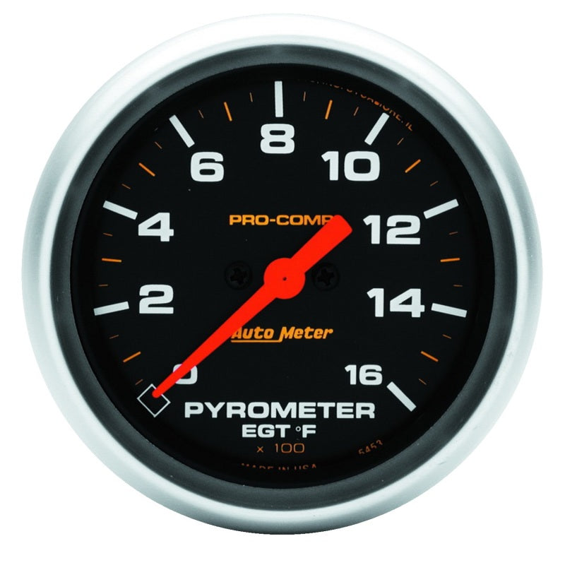 Autometer Pro Comp Full Sweep Electronic 1600F Pyrometer Gauge Autometer Pro Comp Full Sweep Electronic 1600F Pyrometer Gauge
