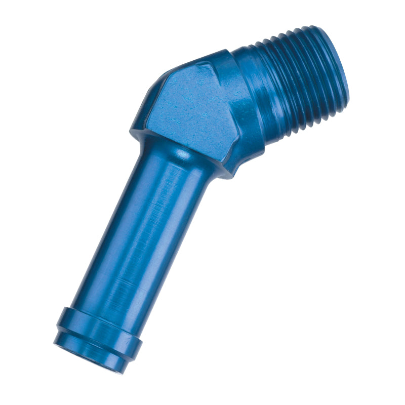 Russell Performance -10 AN 45 Degree 1/2in Pipe to 5/8in Tube Adapter Russell Performance -10 AN 45 Degree 1/2in Pipe to 5/8in Tube Adapter