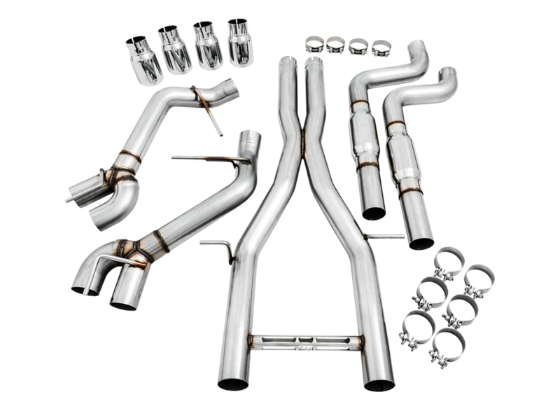 AWE Tuning 16-19 Chevy Camaro SS Resonated Cat-Back Exhaust -Track Edition (Quad Chrome Silver Tips) AWE Tuning 16-19 Chevy Camaro SS Resonated Cat-Back Exhaust -Track Edition (Quad Chrome Silver Tips)
