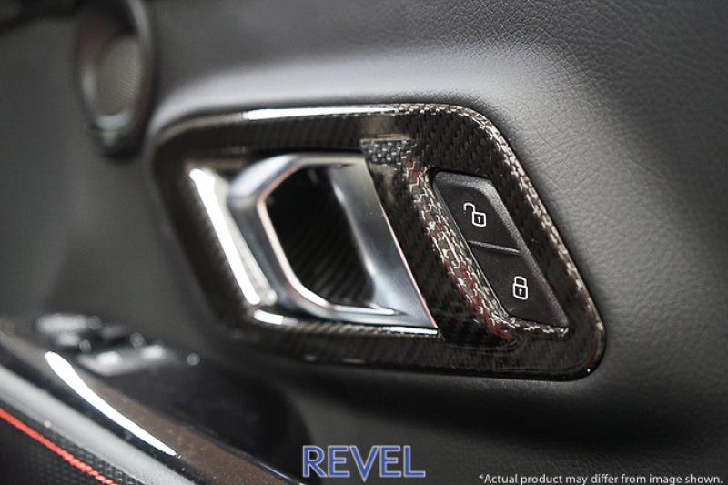 Revel GT Dry Carbon Inner Door Handle Cover 2020 Toyota GR Supra - 2 Pieces Revel GT Dry Carbon Inner Door Handle Cover 2020 Toyota GR Supra - 2 Pieces