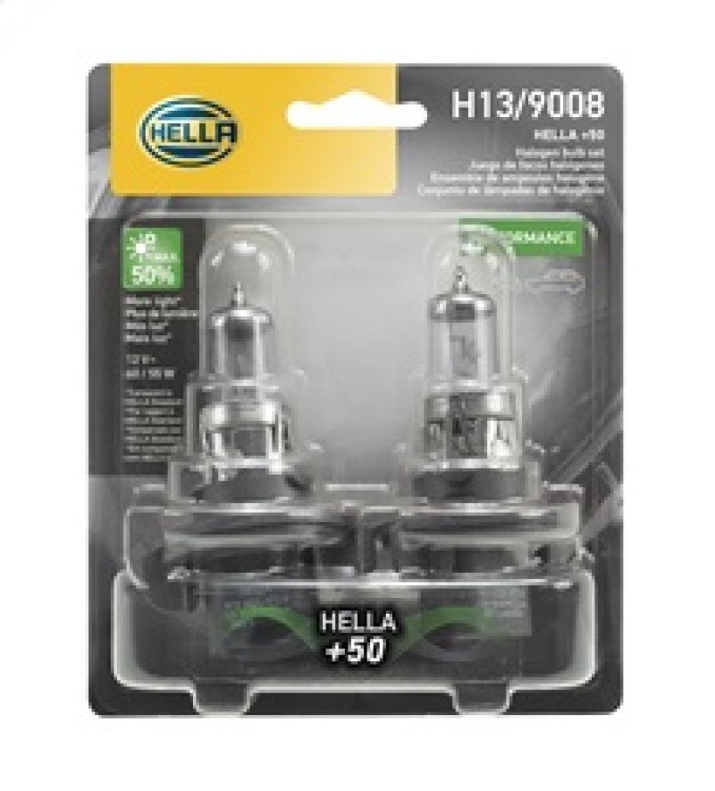Hella Bulb H13 12V 60/55W P264T T4 +50 (2) Hella Bulb H13 12V 60/55W P264T T4 +50 (2)