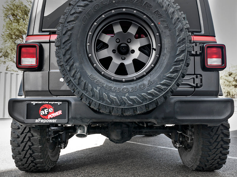 aFe MACH Force-Xp 2.5in 409SS Axle-Back Hi-Tuck Exh Sys w/ Pol Tip 18-20 Jeep Wrangler (JL) V6 3.6L aFe MACH Force-Xp 2.5in 409SS Axle-Back Hi-Tuck Exh Sys w/ Pol Tip 18-20 Jeep Wrangler (JL) V6 3.6L