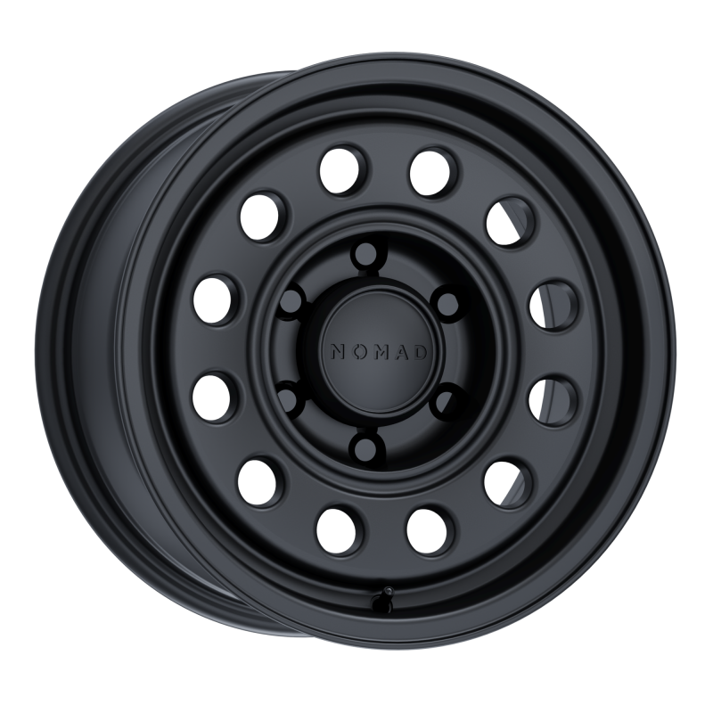 Nomad N501SB Convoy 16x8in / 6x139.7 BP / -10mm Offset / 106.1mm Bore - Satin Black Wheel Nomad N501SB Convoy 16x8in / 6x139.7 BP / -10mm Offset / 106.1mm Bore - Satin Black Wheel