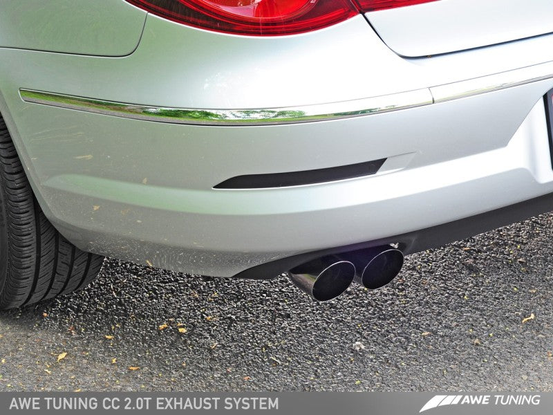 AWE Tuning VW CC 2.0T Touring Edition Performance Exhaust - Diamond Black Tips AWE Tuning VW CC 2.0T Touring Edition Performance Exhaust - Diamond Black Tips