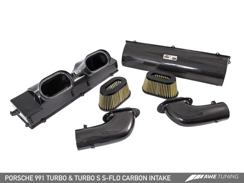 AWE Tuning Porsche 991 (991.2) Turbo and Turbo S S-FLO Carbon Intake AWE Tuning Porsche 991 (991.2) Turbo and Turbo S S-FLO Carbon Intake