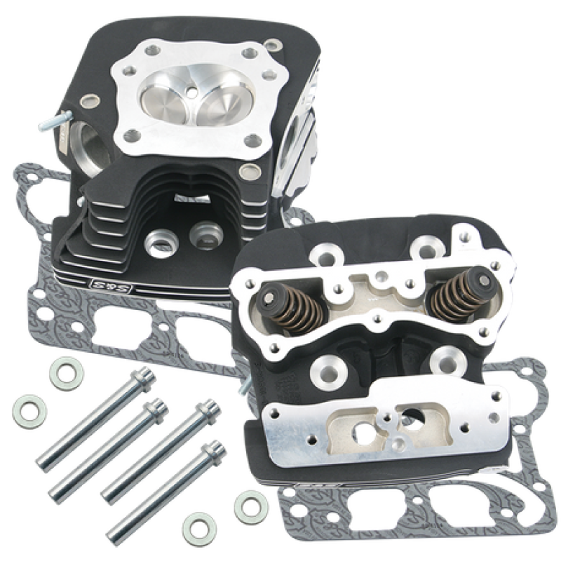 S&S Cycle 99-05 BT Super Stock 79cc Cylinder Head Kit - Wrinkle Black S&S Cycle 99-05 BT Super Stock 79cc Cylinder Head Kit - Wrinkle Black
