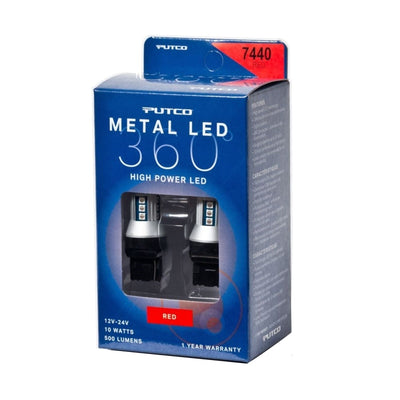 Putco 7440 - Red Metal 360 LED