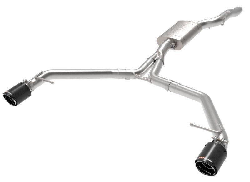 afe MACH Force-Xp 13-16 Audi Allroad L4 SS Axle-Back Exhaust w/ Carbon Tips afe MACH Force-Xp 13-16 Audi Allroad L4 SS Axle-Back Exhaust w/ Carbon Tips
