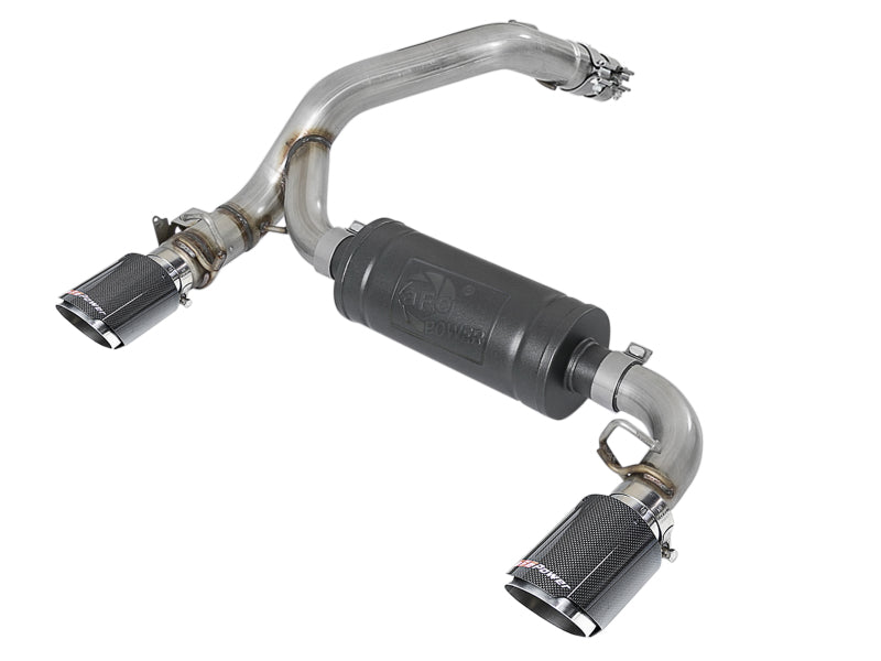 aFe Takeda 3in 304 SS Axle-Back Exhaust System w/ Carbon Fiber Tips 16-18 Ford Focus RS I4-2.3L (t) aFe Takeda 3in 304 SS Axle-Back Exhaust System w/ Carbon Fiber Tips 16-18 Ford Focus RS I4-2.3L (t)