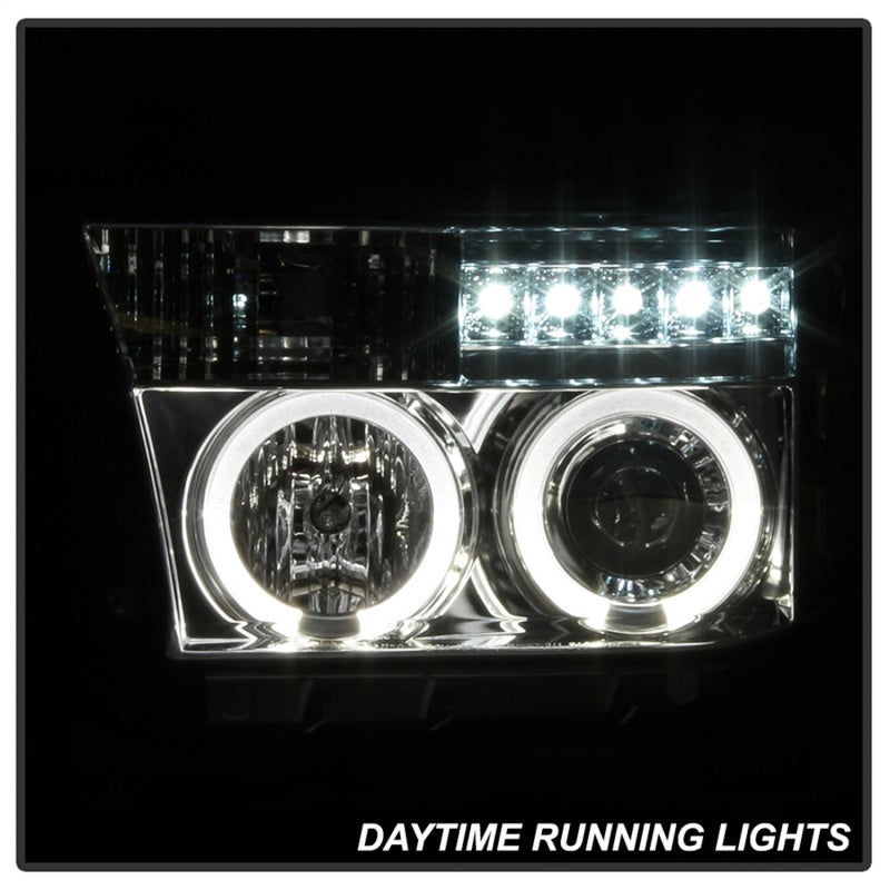 Spyder Toyota Tundra 07-13 Projector Headlights LED Halo LED Chrm PRO-YD-TTU07-HL-C Spyder Toyota Tundra 07-13 Projector Headlights LED Halo LED Chrm PRO-YD-TTU07-HL-C