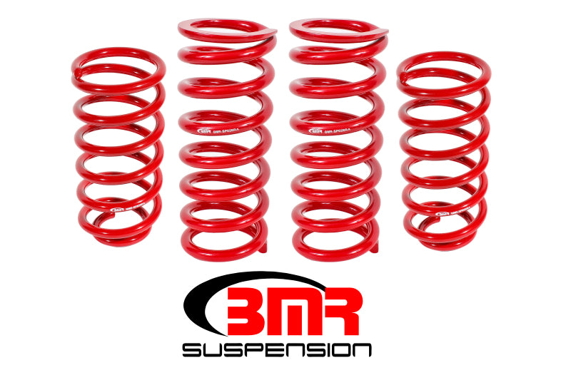 BMR 79-04 Fox Mustang Lowering Spring Kit (Set Of 4) - Red BMR 79-04 Fox Mustang Lowering Spring Kit (Set Of 4) - Red