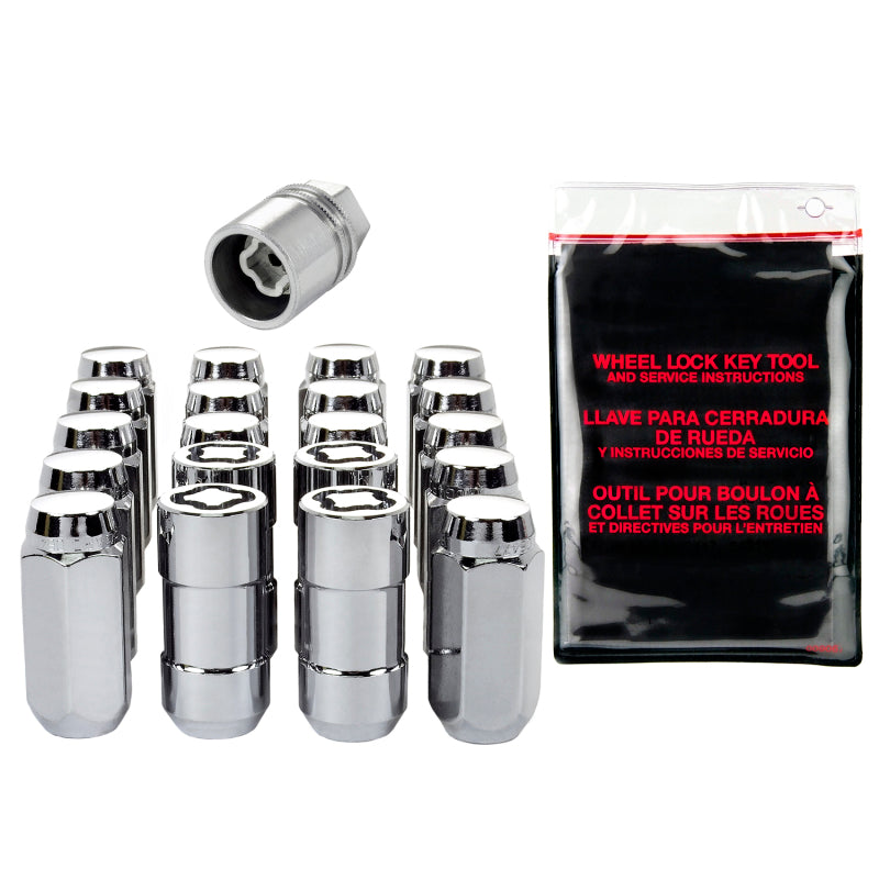 McGard 5 Lug Hex Install Kit w/Locks (Cone Seat Nut) 9/16-18 / 13/16 Hex / 1.75in. L - Chrome McGard 5 Lug Hex Install Kit w/Locks (Cone Seat Nut) 9/16-18 / 13/16 Hex / 1.75in. L - Chrome