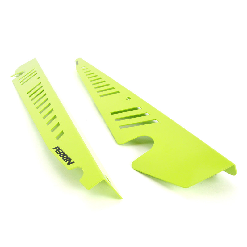 PERRIN 15-21 Subaru WRX/STI Fender Shroud Set - Neon Yellow PERRIN 15-21 Subaru WRX/STI Fender Shroud Set - Neon Yellow