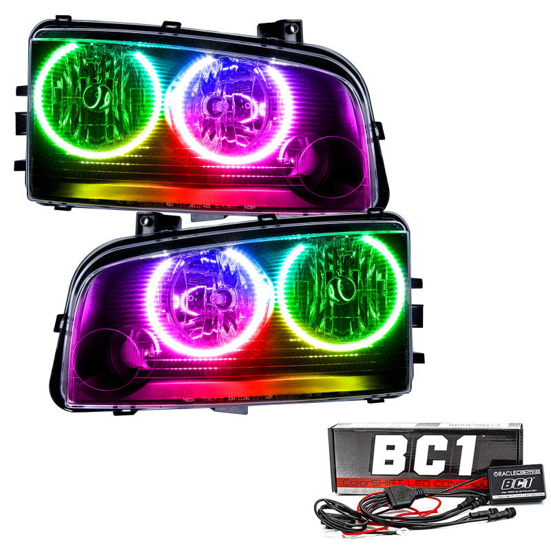 Oracle 05-10 Dodge Charger SMD HL (Non-HID) - ColorSHIFT w/ BC1 Controller SEE WARRANTY Oracle 05-10 Dodge Charger SMD HL (Non-HID) - ColorSHIFT w/ BC1 Controller SEE WARRANTY