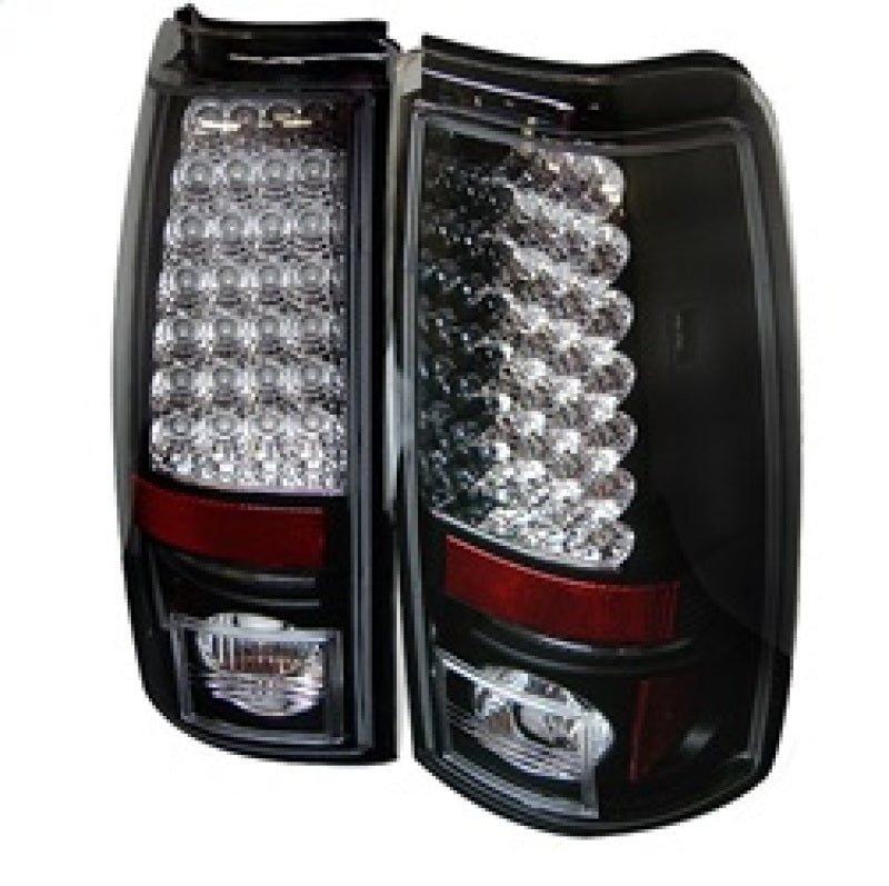 Spyder Chevy Silverado 1500 99-02 (Not Fit Stepside) LED Tail Lights Blk ALT-YD-CS99-LED-BK Spyder Chevy Silverado 1500 99-02 (Not Fit Stepside) LED Tail Lights Blk ALT-YD-CS99-LED-BK