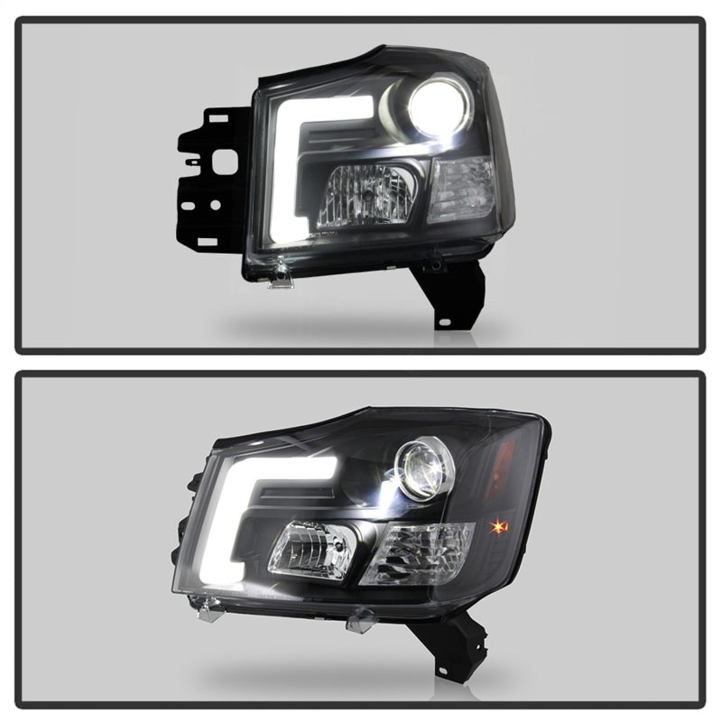 Spyder 04-15 Nissan Titan High-Power LED Module Equipped Headlights - Black (PRO-YD-NTI04PL-BK) Spyder 04-15 Nissan Titan High-Power LED Module Equipped Headlights - Black (PRO-YD-NTI04PL-BK)