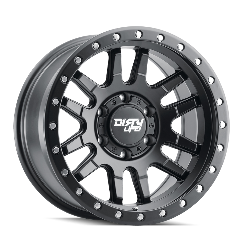 Dirty Life 9309 Canyon Pro 17x9/6x139.7 BP/0mm Offset/106mm Hub Matte Black Wheel - Beadlock Dirty Life 9309 Canyon Pro 17x9/6x139.7 BP/0mm Offset/106mm Hub Matte Black Wheel - Beadlock