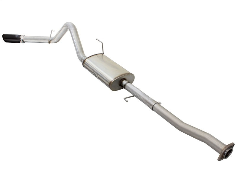 aFe MACHForce XP Exhaust 3in-3.5in SS Single Side Exit CB w/ Black Tips 15 Ford F150 V8 5.0L CC/SB aFe MACHForce XP Exhaust 3in-3.5in SS Single Side Exit CB w/ Black Tips 15 Ford F150 V8 5.0L CC/SB