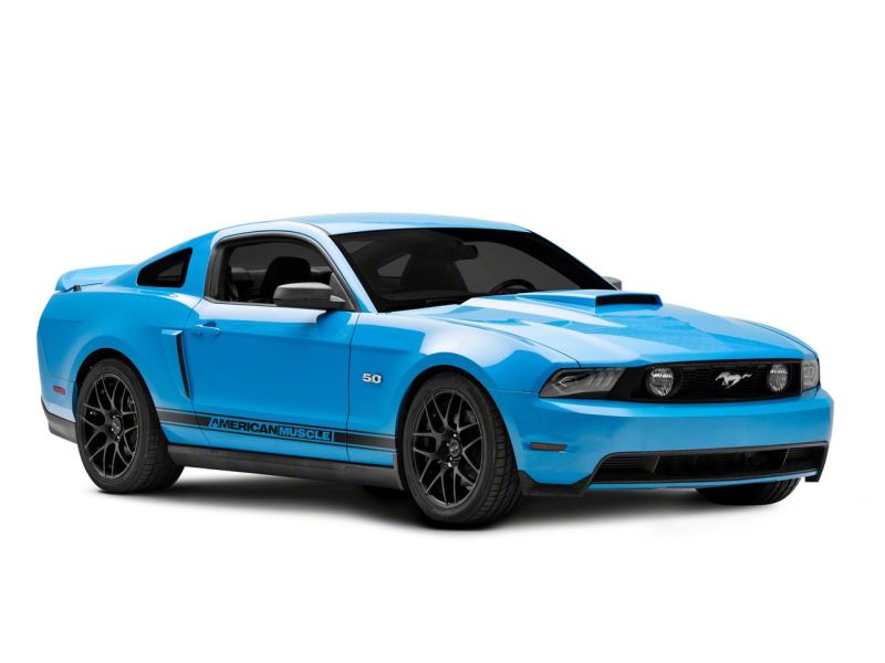 Raxiom 10-12 Ford Mustang w/ Factory Halogen LED Projector Headlights- Blk Housing (Clear Lens) Raxiom 10-12 Ford Mustang w/ Factory Halogen LED Projector Headlights- Blk Housing (Clear Lens)