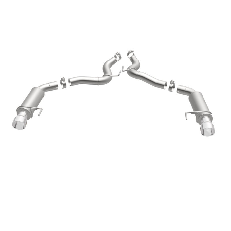 MagnaFlow Axle Back, SS, 3in, Competition, Dual Split Polished 4.5in Tip 2015 Ford Mustang GT V8 5.0 MagnaFlow Axle Back, SS, 3in, Competition, Dual Split Polished 4.5in Tip 2015 Ford Mustang GT V8 5.0