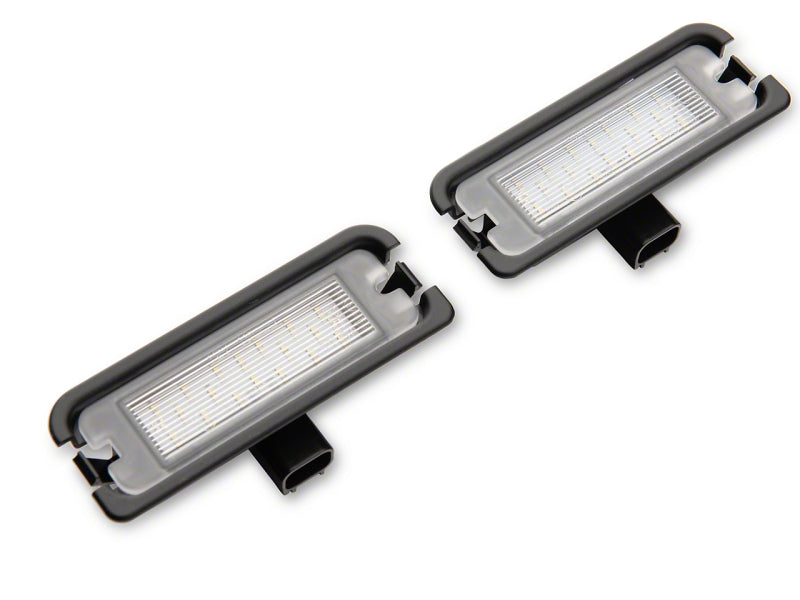 Raxiom 15-23 Ford Mustang Axial Series LED License Plate Lamps Raxiom 15-23 Ford Mustang Axial Series LED License Plate Lamps