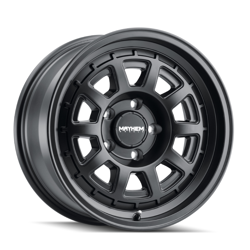 Mayhem 8303 Voyager 17x8.5 / 6x139.7 BP / 0mm Offset / 106mm Hub Matte Black Wheel Mayhem 8303 Voyager 17x8.5 / 6x139.7 BP / 0mm Offset / 106mm Hub Matte Black Wheel