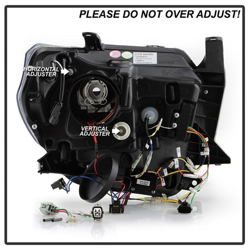 Spyder Signature 14-21 Toyota Tundra SR/SR5 Projector Headlights - Black (PRO-YD-TTU14V2SI-SBSEQ-BK) Spyder Signature 14-21 Toyota Tundra SR/SR5 Projector Headlights - Black (PRO-YD-TTU14V2SI-SBSEQ-BK)
