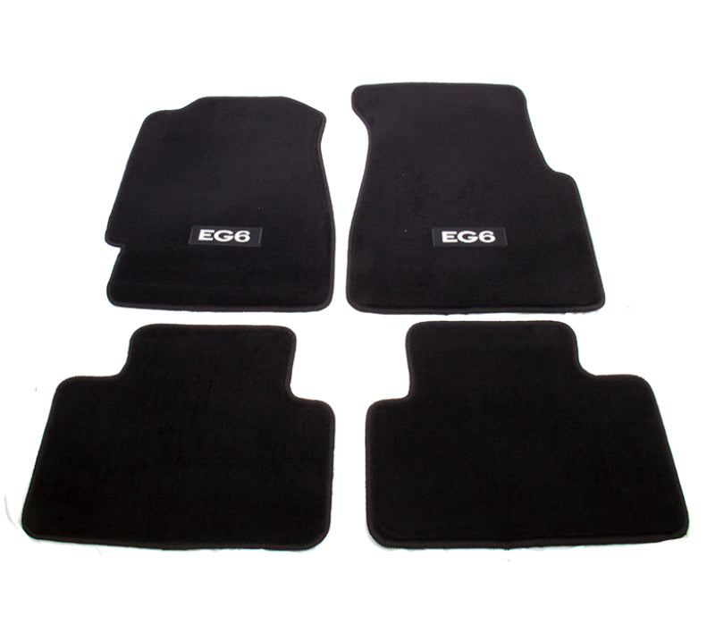 NRG Floor Mats - 92-95 Honda Civic 2DR (EG6 Logo) - 4pc. NRG Floor Mats - 92-95 Honda Civic 2DR (EG6 Logo) - 4pc.