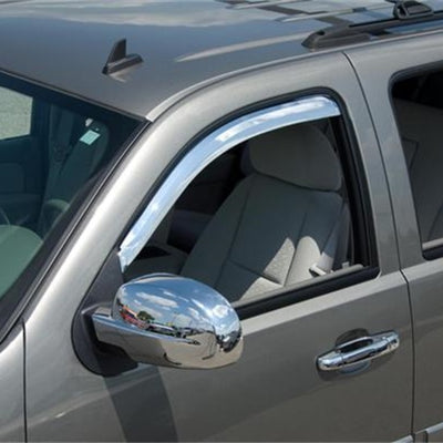 Putco 14-14 Chevrolet Silverado HD - Crew Cab (Front Only) Element Chrome Window Visors