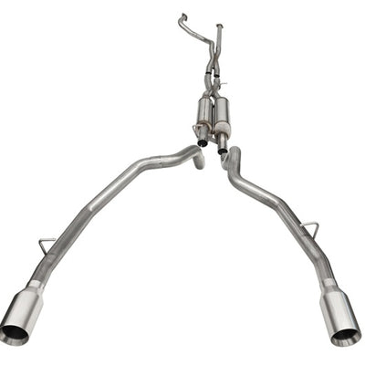 Corsa 2021-2024 Dodge Ram TRX Crew Cab Xtreme Catback Exhaust Dual Rear Satin Tip