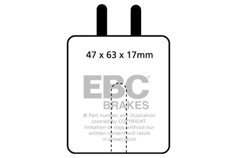 EBC 59-65 Aston Martin DB4 3.7 Vantage Redstuff Front Brake Pads EBC 59-65 Aston Martin DB4 3.7 Vantage Redstuff Front Brake Pads