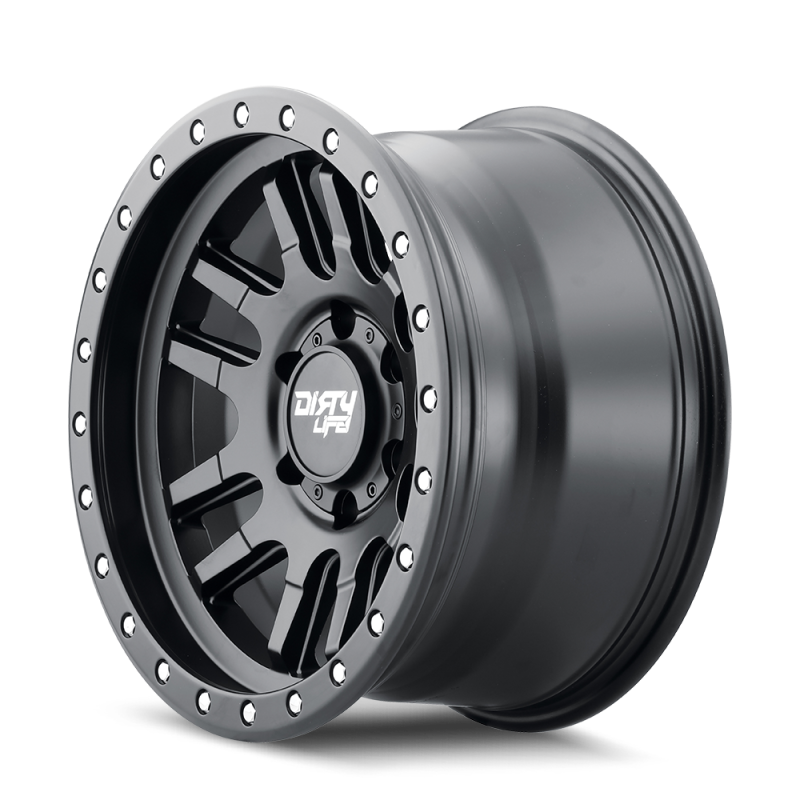 Dirty Life 9309 Canyon Pro 17x9/6x139.7 BP/0mm Offset/106mm Hub Matte Black Wheel - Beadlock Dirty Life 9309 Canyon Pro 17x9/6x139.7 BP/0mm Offset/106mm Hub Matte Black Wheel - Beadlock