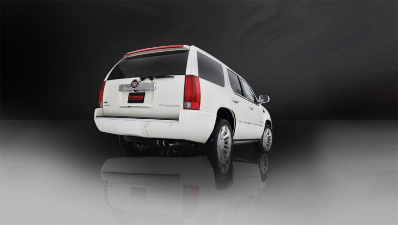 Corsa 2011-2014 GMC Yukon 6.2L V8 3in Cat-Back Single Side w Twin 4in Black Pro-Series Tips Corsa 2011-2014 GMC Yukon 6.2L V8 3in Cat-Back Single Side w Twin 4in Black Pro-Series Tips