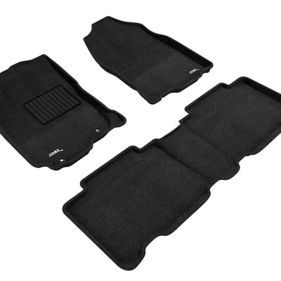 3D Maxpider 13-18 Toyota Rav4 Elegant 1st 2nd Row - Floor Mat Set (Black)