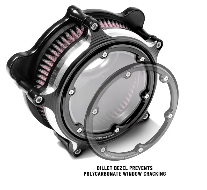 Performance Machine Vision Air Cleaner (W/ Bezel) - Contrast Cut Performance Machine Vision Air Cleaner (W/ Bezel) - Contrast Cut