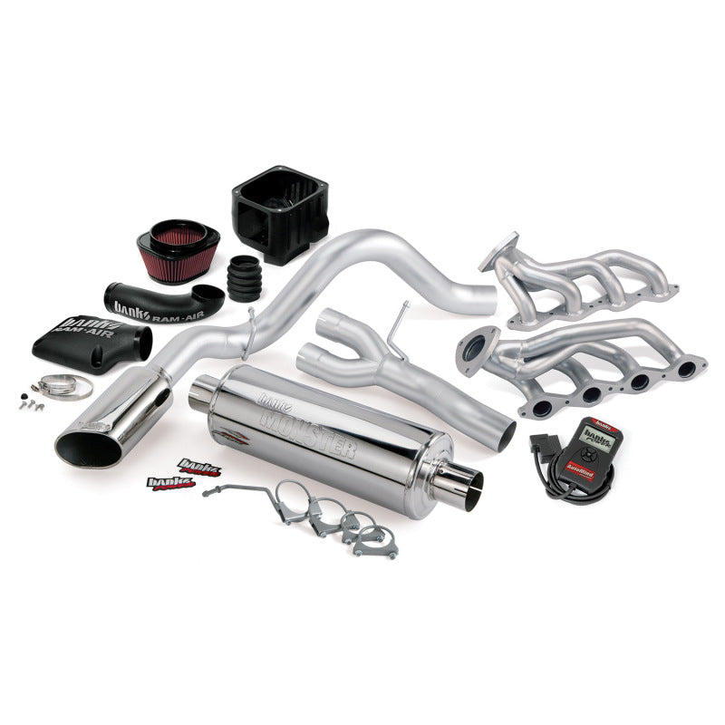 Banks Power 10 Chevy 5.3L CCSB FFV PowerPack System - SS Single Side-Exit Exhaust w/ Chrome Tip Banks Power 10 Chevy 5.3L CCSB FFV PowerPack System - SS Single Side-Exit Exhaust w/ Chrome Tip