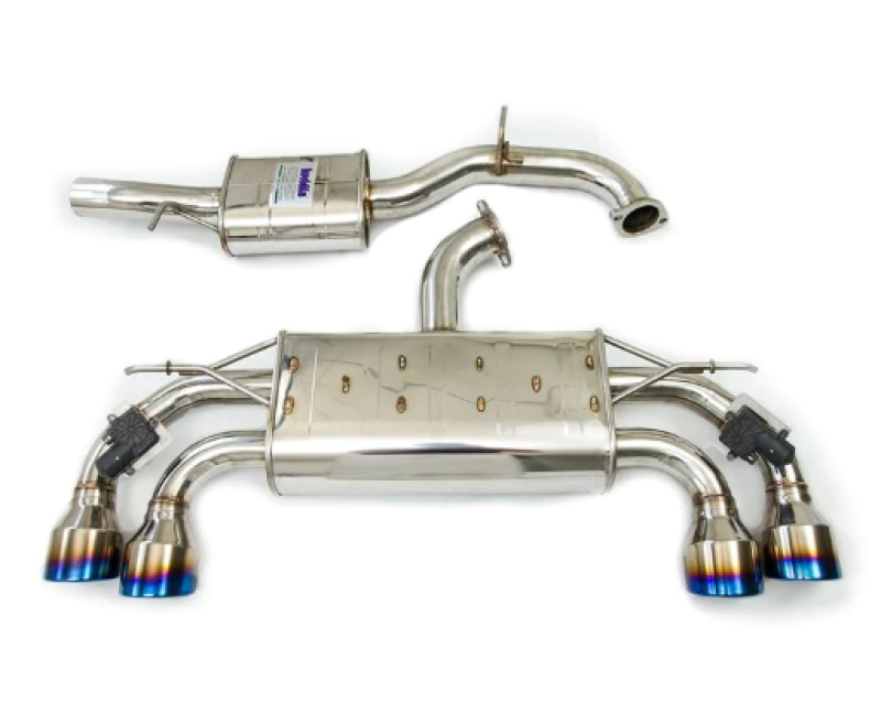 Invidia 18-21 Volkswagen Golf MK7.5 Valved Q300 Rolled Titanium Tip Cat-Back Exhaust Invidia 18-21 Volkswagen Golf MK7.5 Valved Q300 Rolled Titanium Tip Cat-Back Exhaust