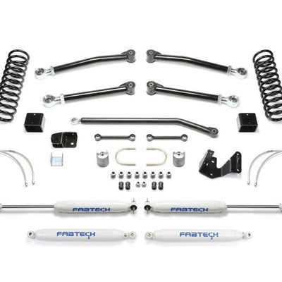 Fabtech 07-18 Jeep JK 4-Door 3in Trail Ii w/Perf Shocks