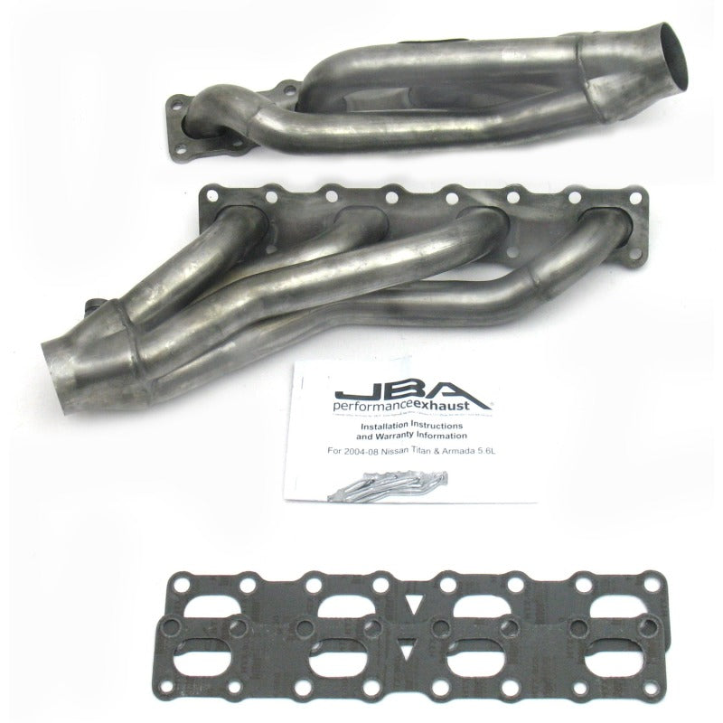 JBA 04-15 Nissan 5.6L VK56DE Oval Port 1-5/8in Primary Raw 409SS Cat4Ward Header JBA 04-15 Nissan 5.6L VK56DE Oval Port 1-5/8in Primary Raw 409SS Cat4Ward Header