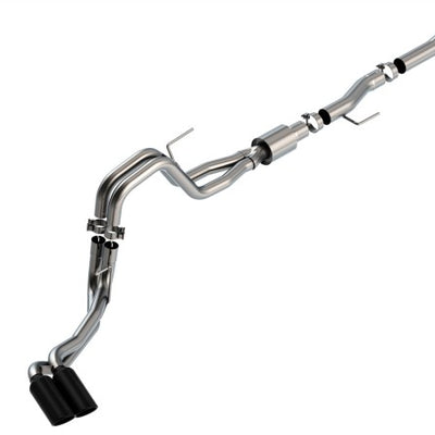 Borla F-150 2021 5.0L 2dr RC SB (122.8 WB) XL/XLT 3/2.25 DSE Cat-Back ATAK Black Chrome Tips