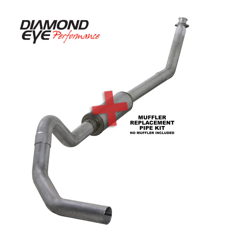 Diamond Eye KIT 4in TB MFLR RPLCMENT PIPE SGL AL: 98.5 - 02 DODGE CUMMINS 5.9L Diamond Eye KIT 4in TB MFLR RPLCMENT PIPE SGL AL: 98.5 - 02 DODGE CUMMINS 5.9L