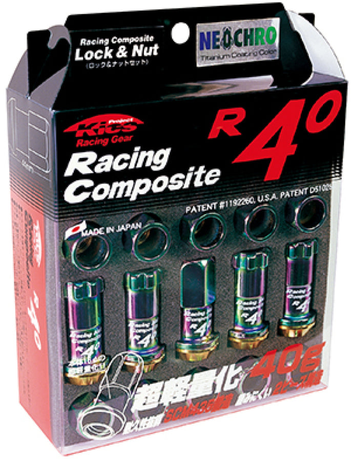 Project Kics 12x1.25 R40 Lug Nuts - Neo Chrome (16+4 Locks) Project Kics 12x1.25 R40 Lug Nuts - Neo Chrome (16+4 Locks)