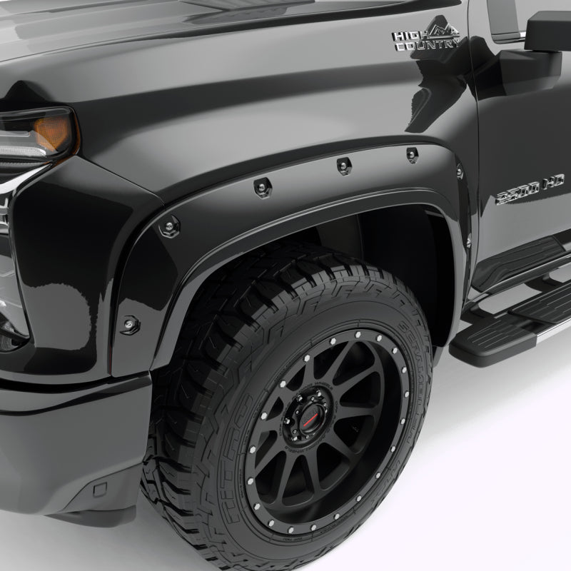 EGR 20-23 Chevrolet Silverado 2500Hd/3500Hd Traditional Bolt-On Look Fender Flares Black Set Of 4 EGR 20-23 Chevrolet Silverado 2500Hd/3500Hd Traditional Bolt-On Look Fender Flares Black Set Of 4